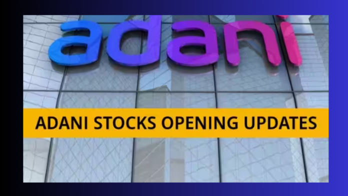 Adani Stock Opening Today : Upper Circuit on NDTV on the third day, solid start of Adani Enterprises too, see condition of other stocks