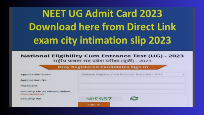 NEET UG Exam 2023: Admit card of NEET UG 2023 released! check like this